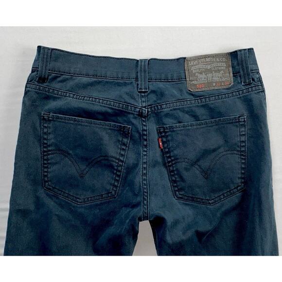 Levi's Vintage 510 Super Skinny Stretch Denim Jeans. Navy, Red Number Tag. 32X34 - Picture 9 of 9